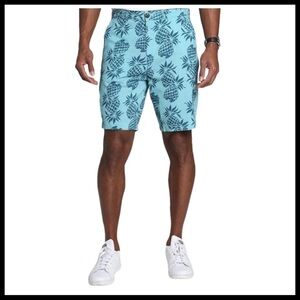 ZACHS NEW YORK Pineapple Print Seersucker Shorts